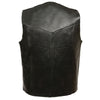 Men's Classic Snap Front Biker Vest - HighwayLeather