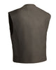 The Cleveland Men Club Leather Vest – Dull Black  - HighwayLeather