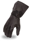 Full view of men's leather gloves by Dynamicleather, showcasing the stylish and durable full-hand glove design.