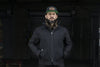 Dynamicleather Hanover men's jacket, stylish black leather outerwear with detailed stitching and a classic fit.