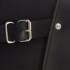 Dynamicleather FIBAG8006 biker bag with leather straps and compartments, displayed on a neutral background.