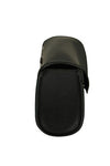 Dynamicleather FIBAG8500 biker bag with leather straps and metal hardware, displayed on a neutral background.