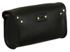 Dynamicleather FIBAG8500 biker bag with leather straps and metal buckles, designed for motorcycle riders.
