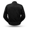 Dynamicleather Textile Explorer denim jacket featuring classic design, visible stitching, and durable fabric for casual wear.