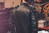 Men's Raider jacket by Dynamicleather featuring a stylish design, front zipper, and rugged leather finish.