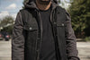Men's leather Rook jacket by Dynamicleather featuring a classic design and sturdy construction.
