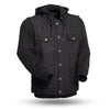 Men's Rook jacket by Dynamicleather, stylish men's leather jacket with detailed stitching and classic design, front view.