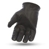 Two-tone Dynamicleather Roper gloves with leather construction and detailed stitching, designed for stylish Western wear.