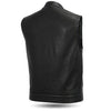 Men's Custom Club Style vest by Dynamicleather, shown in a tailored men’s vest design with detailed stitching and high-quality leather.