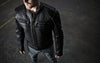 Men's jacket from Dynamicleather's Nemesis collection, featuring a stylish leather design with detailed stitching and a modern fit.