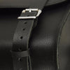 Dynamicleather FIBAG8502 biker bag with leather straps and metal hardware, showcasing a rugged, stylish motorcycle accessory.