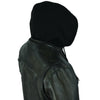 Black women’s Vendetta jacket by Dynamicleather, stylish leather jacket with fitted design and silver hardware detail.