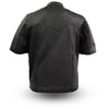Dynamicleather Renegade men's jacket in black leather with stylish design and metal zipper, displayed on a hanger.