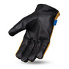 Dynamicleather Born Free Roper gloves with leather construction and detailed stitching, designed for riding and outdoor activities.