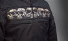 Women’s Textile Savage Skulls jacket by Dynamicleather featuring skull-themed design and casual fit.