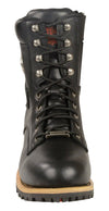 Milwaukee Leather men's classic boots with side zip closure, made by Dynamicleather, featuring leather construction and sturdy design.