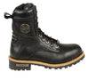 Milwaukee Leather Men's Classic Boots with Side Zip Closure - HighwayLeather