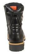 Milwaukee Leather men's classic boots with side zip closure, featuring black leather and sturdy sole for durable style.