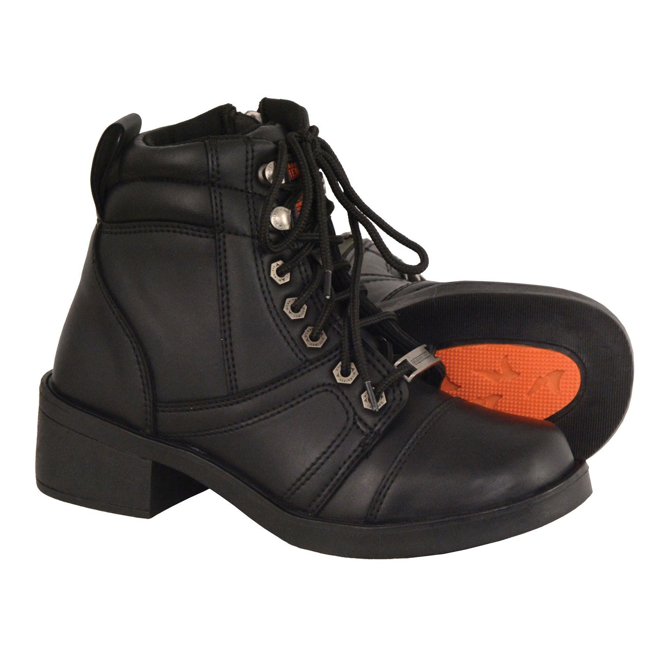 Kids Side Zipper Lace to Toe Boot - HighwayLeather