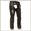 Pink Wing hip hugger leather chaps for women by Milwaukee Leather, featuring a stylish design and snug fit.