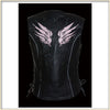 Pink Wing Women’s vest by Milwaukee Leather, featuring a stylish sleeveless design with quilted details and a front zipper.