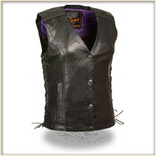 Purple Wing Women Vest - HighwayLeather