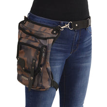 Conceal & Carry Camouflage Leather Thigh Bag w/ Waist Belt - HighwayLeather