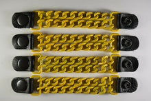 Motorcycle Leather Chain Vest Extender Biker Snap on - Extend your Vest (YELLOW) - HighwayLeather