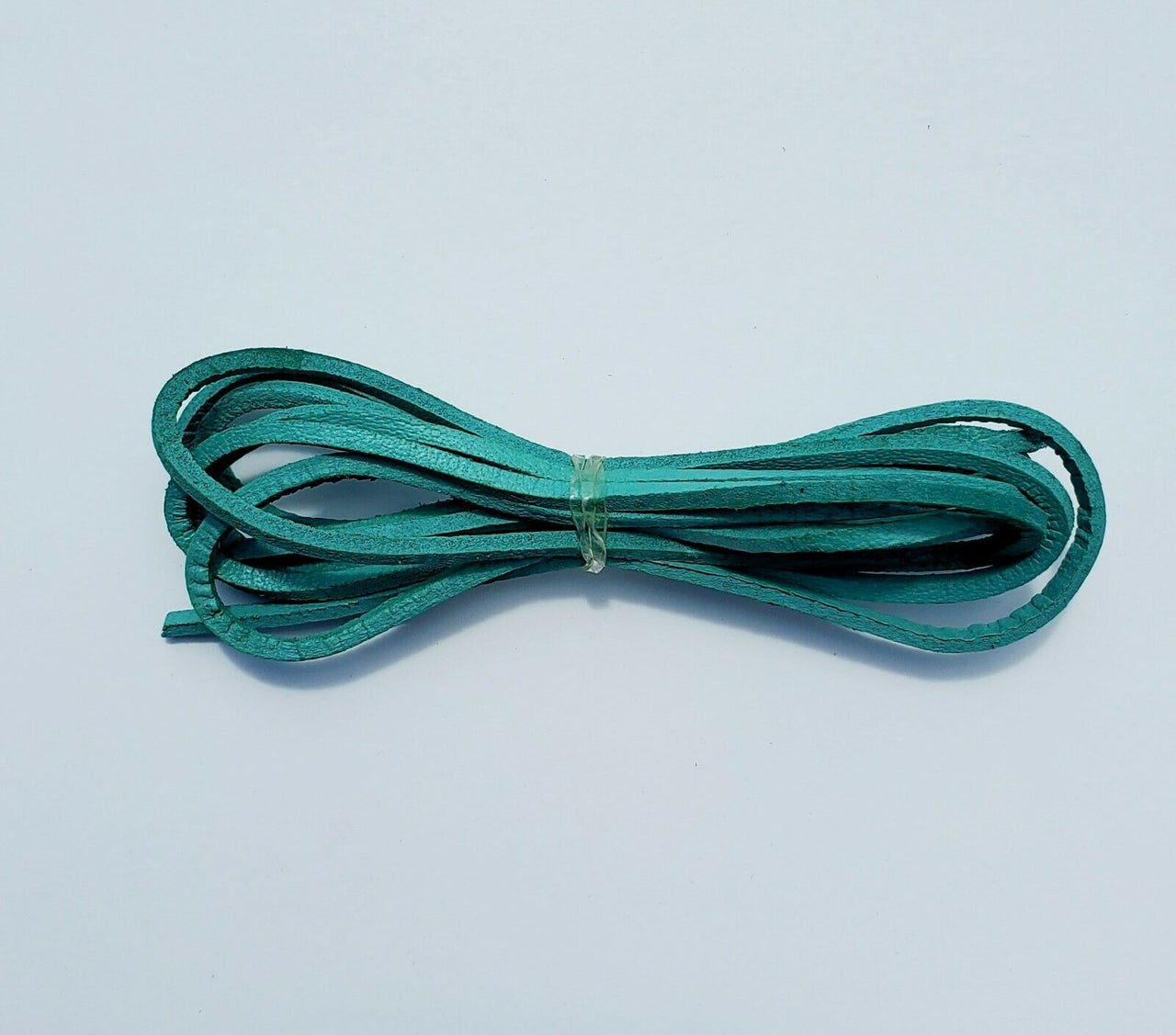 Highway Leather LACE Genuine Leather Strip Cord Braiding String Lacing 64  TEAL