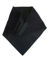 Black cotton bandana face mask by HighwayLeather, versatile bike mask with Velcro closure for face, neck, and safety protection.