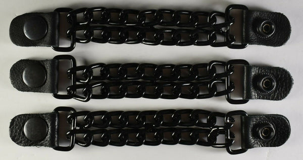 Motorcycle Leather Chain Vest Extender Biker Snap on - Extend your Vest ...