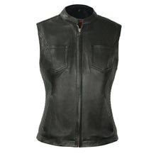 Envy - Women's Motorcycle Leather Vest - HighwayLeather