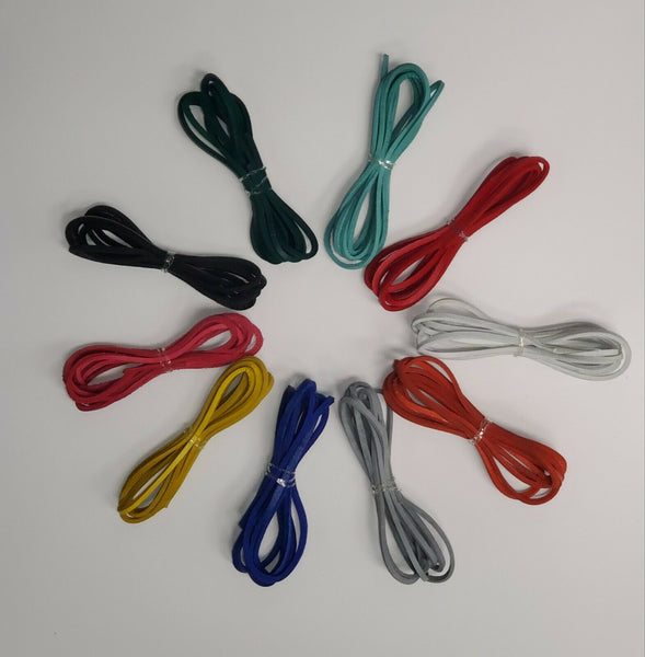 HL80910BLUE LACE Genuine Leather Strip Cord Braiding String Lacing 64 ...
