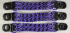 Buffalo Leather Gear purple motorcycle leather chain vest extender with snap-on design, adds length to biker vests.