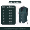 Women’s Hunter Green Leather Motorcycle Club Vest with Utility Pockets | HL14501Green
