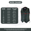 Buffalo Leather Gear men's antique brown leather vest with seven pockets, real cowhide biker style, featuring rugged stitching details.