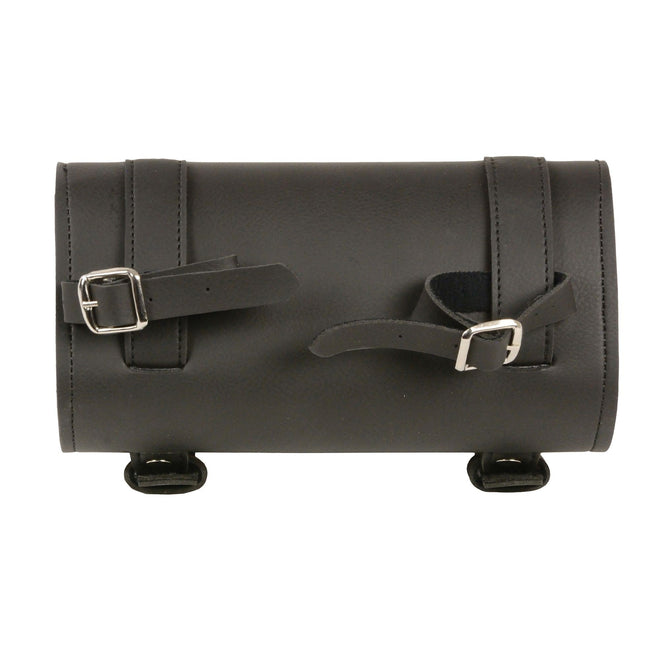 HighwayLeather large double buckle PVC tool bag with quick-release buckles, designed for clip, thigh, fan, or bag use.