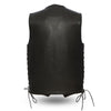 The Deadwood Men's Classic Traditional Side Laces Vest - HighwayLeather