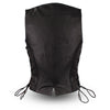 Women's Trinity Braided Leather Vest - HighwayLeather
