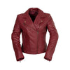 Women's leather jacket from HighwayLeather's Betsy collection, featuring classic design and smooth leather finish.