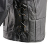 Vented racer leather motorcycle jacket - HighwayLeather